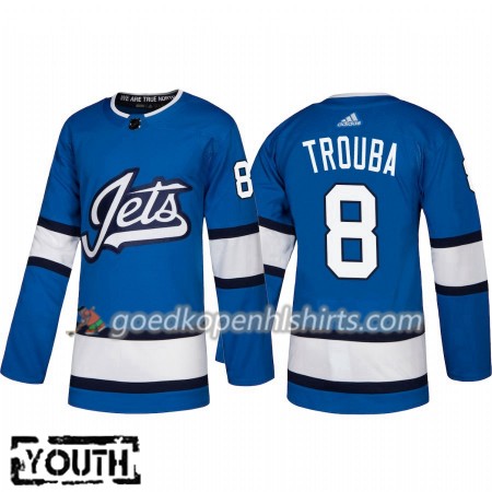 Winnipeg Jets Jacob Trouba 8 Adidas 2018-2019 Alternate Authentic Shirt - Kinderen
